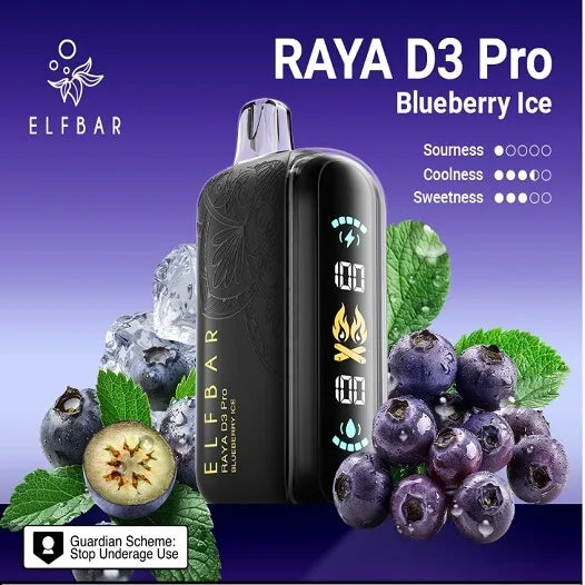 Elf Bar Raya D3 Pro 30K – Blueberry Ice
